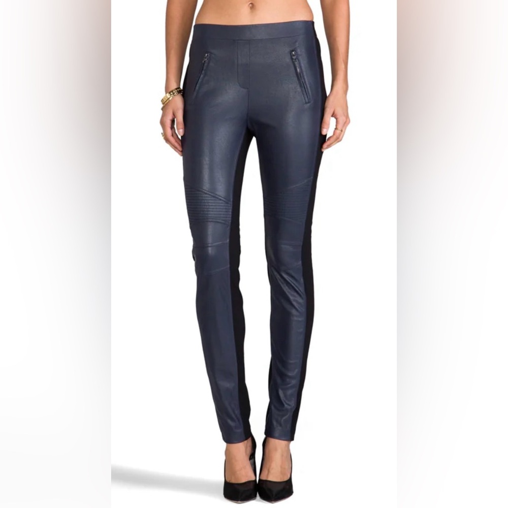 BCBGMAXAZRIA Kalin Motorcycle Faux Leather Leggings